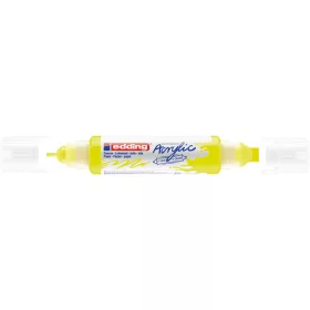   Akril marker 2-3mm, és 5-10mm, 3D kétvégű Edding 5400 neon sárga