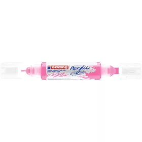   Akril marker 2-3mm, és 5-10mm, 3D kétvégű Edding 5400 neon rózsaszín