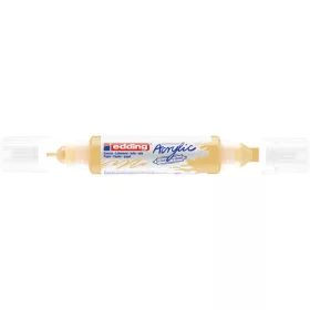   Akril marker 2-3mm, és 5-10mm, 3D kétvégű Edding 5400 pasztell citromsárga