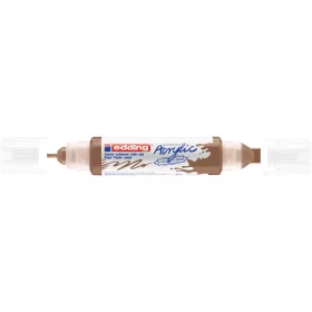   Akril marker 2-3mm, és 5-10mm, 3D kétvégű Edding 5400 mogyoró