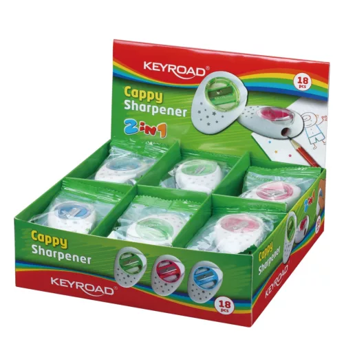 Hegyező -KR971385- 1 lyukú radírral Cappy KEYROAD UTOLSÓ DARABOK