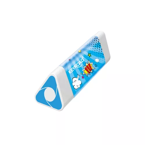 Radír, PVC mentes 24 db/display Keyroad Kaleidoscope vegyes színek