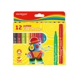   Rostirón, filctoll készlet 5 mm 12 db/bliszter Keyroad Jumbo vegyes színek