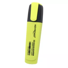   Szövegkiemelő vágott hegyű, lapos test Keyroad Fluo neon sárga