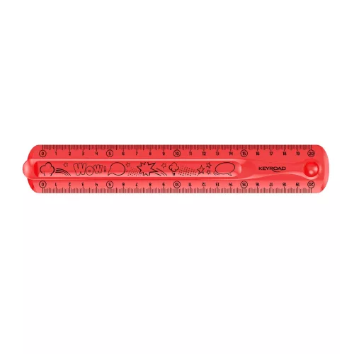 Vonalzó 20 cm, flexibilis Keyroad Flex Draw vegyes színek