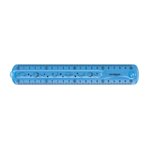 Vonalzó 20 cm, flexibilis Keyroad Flex Draw vegyes színek