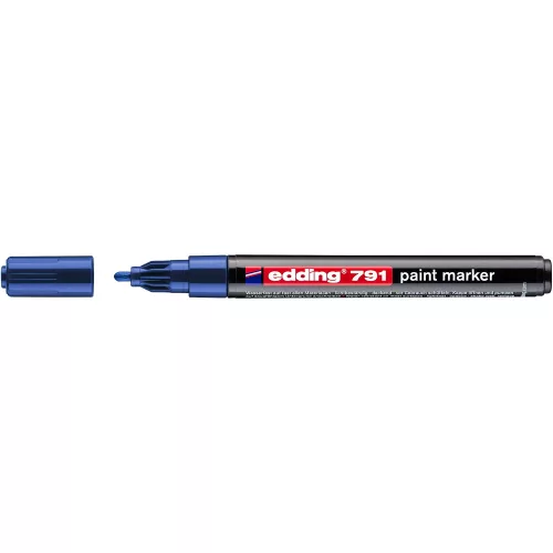 Lakkmarker 1-2mm, kerek Edding 791 kék
