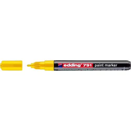 Lakkmarker 1-2mm, kerek Edding 791 sárga