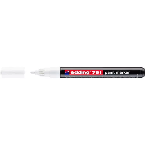 Lakkmarker 1-2mm, kerek Edding 791 fehér