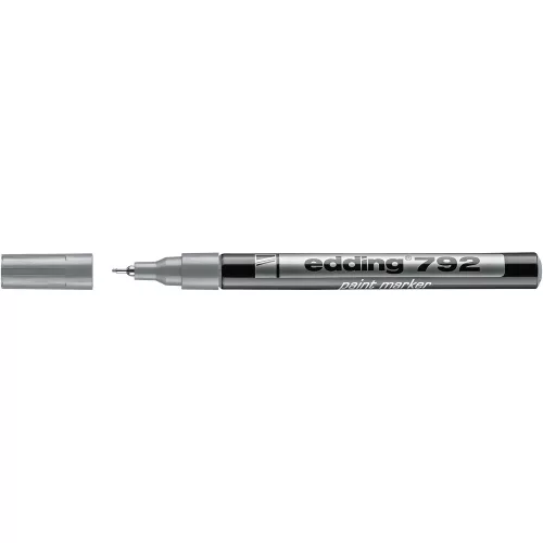 Lakkmarker 0,8mm, kerek Edding 792 ezüst