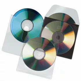  DJOIS CD tartó zseb, füllel ellátott, öntapadó, 127x127 mm, DJOIS