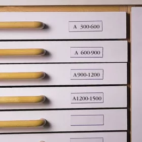   DJOIS Címketartó zseb, 30x150 mm, öntapadó, fiókhoz, DJOIS