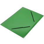 Gumis mappa FORNAX Glossy karton A/4 400 g zöld