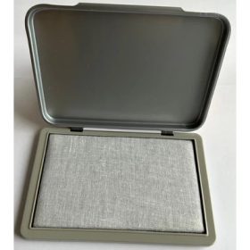   Bélyegzőpárna Fornax 7x11 cm natúr fém ház UTOLSÓ DARAB