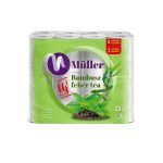   Toalettpapír 4 rétegű 24 tekercs/csomag, bambusz- fehér tea illatú, Müller