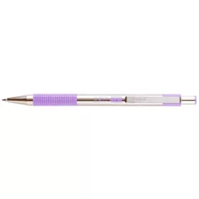   Golyóstoll 0,7mm, pasztell lila test, Zebra F-301, írásszín kék