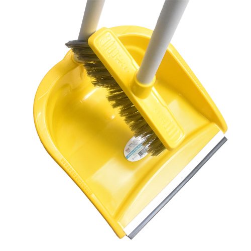 Szemetes lapát műanyag álló + partvis AF200