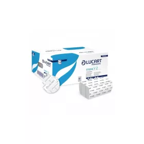   Kéztörlő 2 rétegű V hajtogatású 190 lap/cs 20 cs/karton Strong Lucart_863045 hófehér