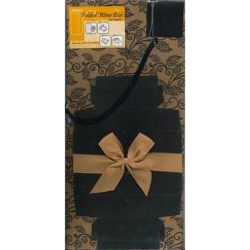   Ajándékdoboz mintás Folded Wine Box 344x82x82 mm UTOLSÓ DARAB