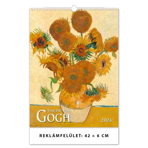 Falinaptár képes 420 × 560 mm Vincent Van Gogh Dayliner 2024.