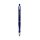 Golyóstoll nyomógombos Bluering® V5  kék test gumírozott fogó, írásszín kék
