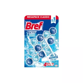   WC illatosító golyós 3 x 50 g Power Aktiv Bref Ocean Breeze