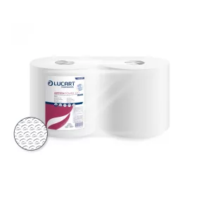   Ipari törlő 1 rétegű átmérő: 28 cm hófehér 320 lap/tekercs 2 tekercs/karton Texicell Power 320 - 80 Gsm Lucart_851271