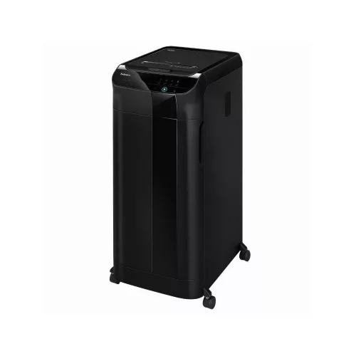 Iratmegsemmisítő, 600lap, mikrokonfetti vágás 2x12mm, Fellowes® AutoMax 600M, fekete