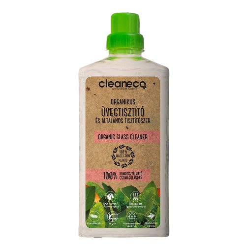 Üvegtisztító és általános tisztítószer 1 liter organikus Cleaneco
