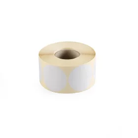   Etikett címke, 40mm, körcímke tekercses, 1000 címke/tekercs fehér