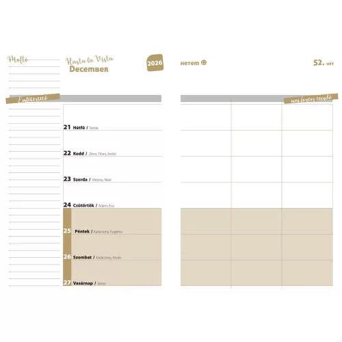 Hallgatói zsebkönyv A5, 145mmx205mm, fehér lapokkal pagoda 2026/2027 Realsystem