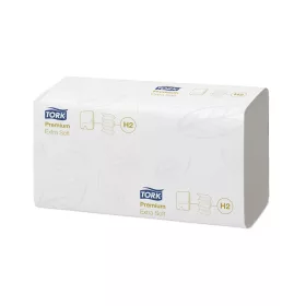   Kéztörlő 2 rétegű Interfold hajtogatású 100 lap/csomag 21 cs/karton Extra Soft Xpress® Multifold H2 Tork_100297 fehér