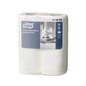   Háztartási papírtörlő kéztörlő 2 rétegű 2 tekercs/csomag 64 lap/tekercs ExtraTork_120269