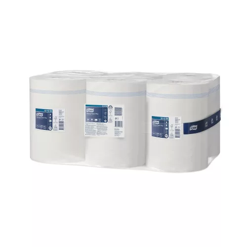 Kéztörlő 2 rétegű tekercses átmérő: 19 cm 6 tekercs/karton Plus M2 Advanced Tork_101250 fehér