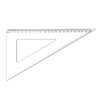 Vonalzó háromszög 60° 22,5cm, műanyag Antilop