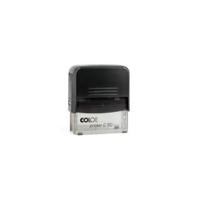   Bélyegző C50 Printer Colop átlátszó fekete ház/fekete párna