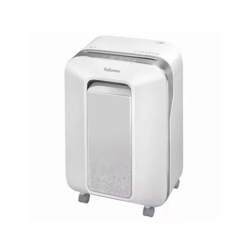 Iratmegsemmisítő, 11lap, mikrokonfetti vágás 2x12mm, Fellowes® Powershred LX201, fehér