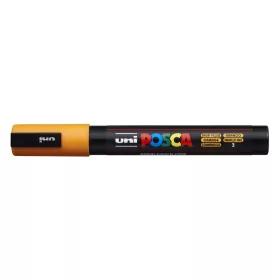 Dekormarker 1,8-2,5mm, Uni Posca PC-5M ragyogó sárga