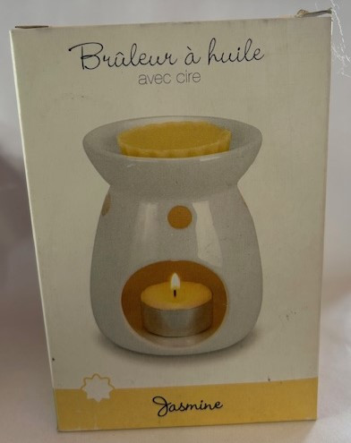 Aromalámpa fehér, jázmin illatú viasszal UTOLSÓ DARAB