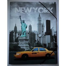   Gumis mappa Herma, A/4,  műanyag "New York" UTOLSÓ DARAB