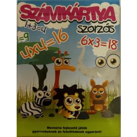 Számkártya szorzás 36 lap/doboz KIFUTÓ TERMÉK