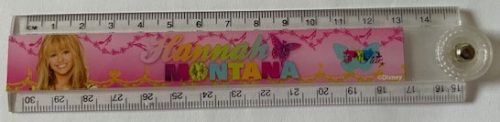 Vonalzó műanyag 30 cm összecsukható Hannah Montana UTOLSÓ DARAB
