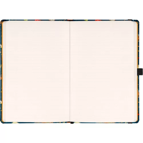 Keménytáblás notesz krémszínű lapokkal leszorító gumiszalaggal Harry Potter-Hogwarts 130x210mm, Presco