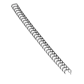   Fém spirál 3:1, 8mm, 36-50lap, Fellowes® 100 db/doboz, fekete