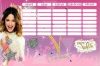 Órarend Lizzy Card 2 oldalas A+B hetes Disney Violetta KIFUTÓ TERMÉK