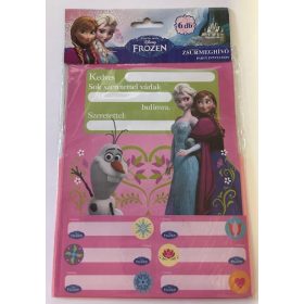   Partimeghívó Lizzy Card 6 ív+6 db boríték+6 db matrica Frozen, Elsa UTOLSÓ CSOMAG