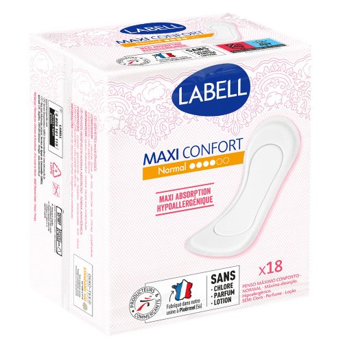 Egészségügyi betét 18 db/csomag normál Labell maxi comfort
