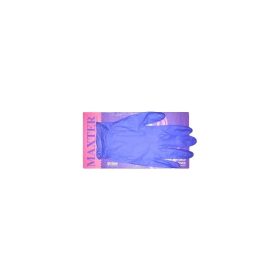 Gumikesztyű nitril púdermentes S 200 db/doboz Maxter kék