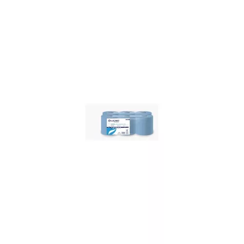 Kéztörlő 2 rétegű tekercses 6 tekercs/karton L-One Mini Strong Blue 350 Lucart_852274A kék