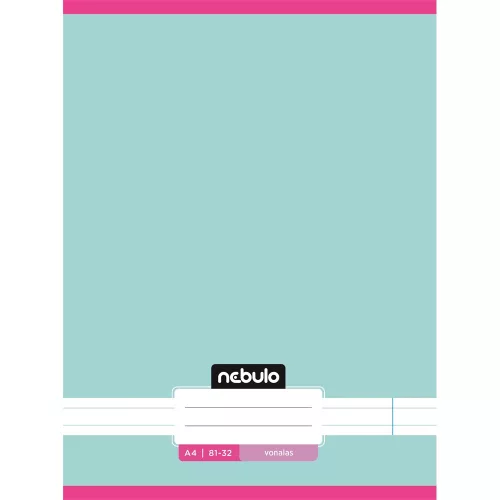 Füzet, A4, vonalas, 81-32, Monochrome és Gradient minták I., 12 db/csomag Nebulo